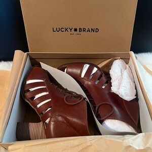 Lucky brand Leather Bootie Shoes
